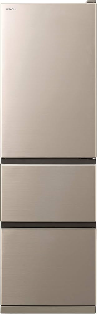 Amazon.co.jp: 日立 冷蔵庫 幅54cm 315L シャンパン R-V32KV N 3ドア