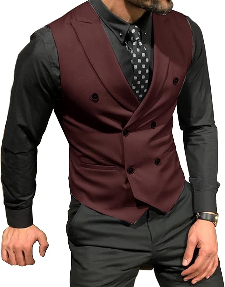 Amazon.co.jp: メンズスーツベスト ホワイト/ブラック/ネイビー/グレー