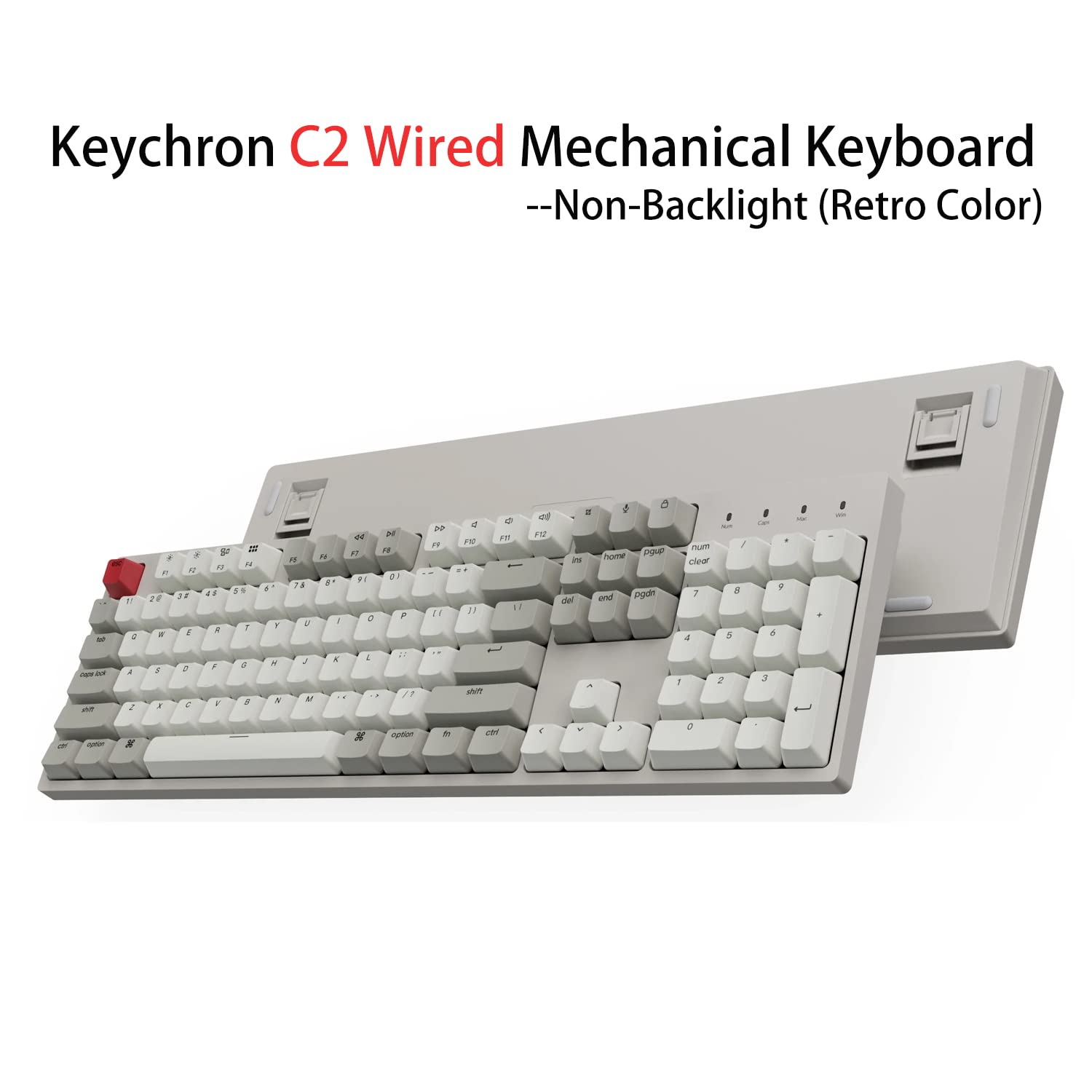 Amazon | Keychron C2 フルサイズ 有線メカニカルキーボード Mac対応