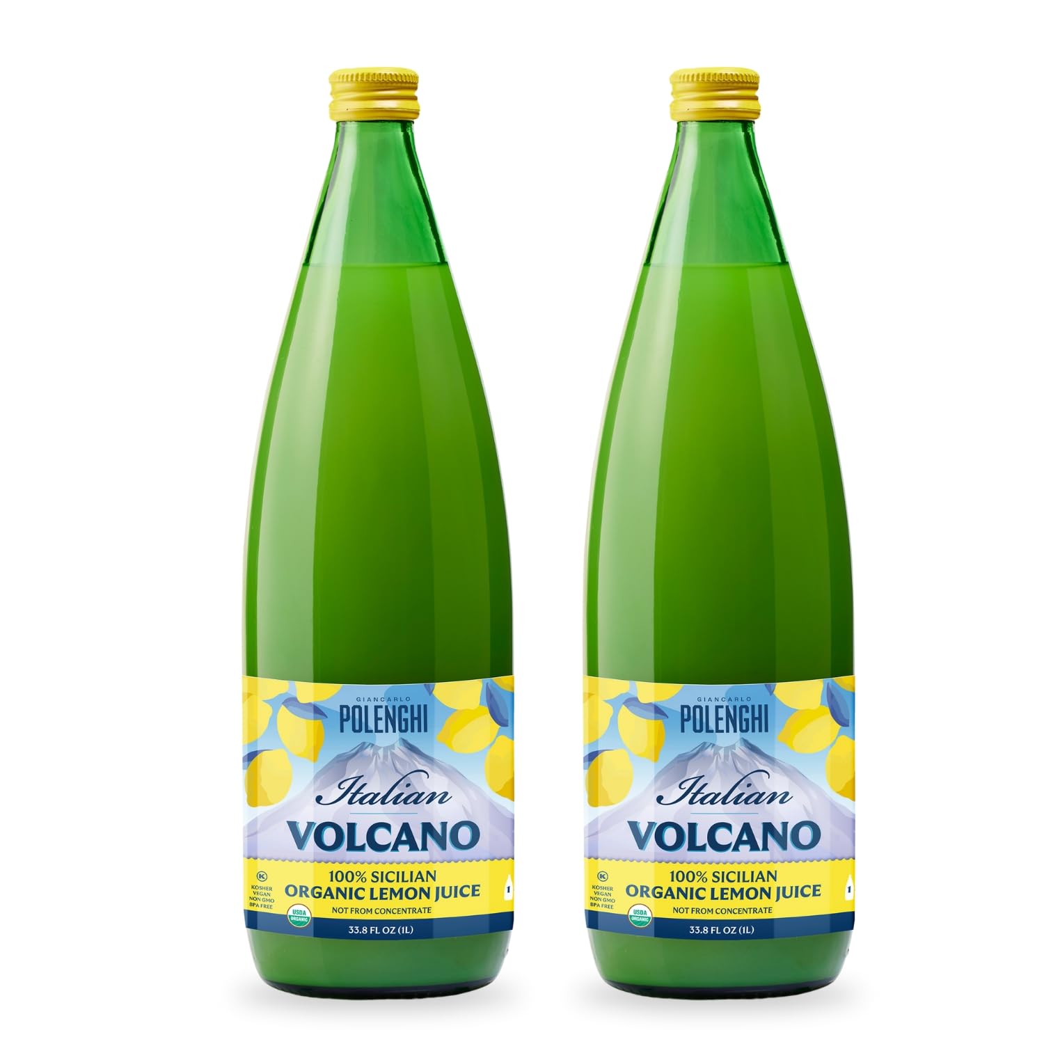 Amazon.com : Organic Italian Volcano Lemon Juice, 33.8 Fl Oz