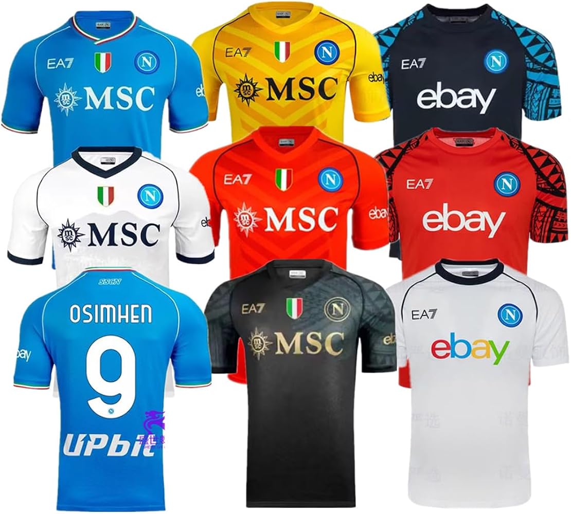 Amazon | [Farstyle] 2324 ナポリ サッカー ユニフォーム ホーム