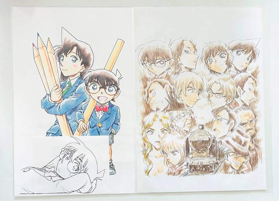 Amazon.co.jp: コナン 複製原画 ミステリートレイン 灰原衷 安室透
