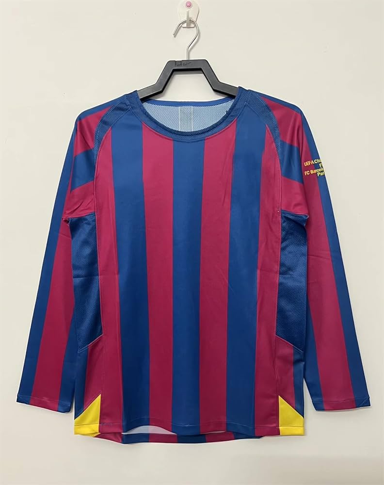 Amazon | 復古版 バルセロナ ユニフォーム 05-06 シーズン 長袖 半袖