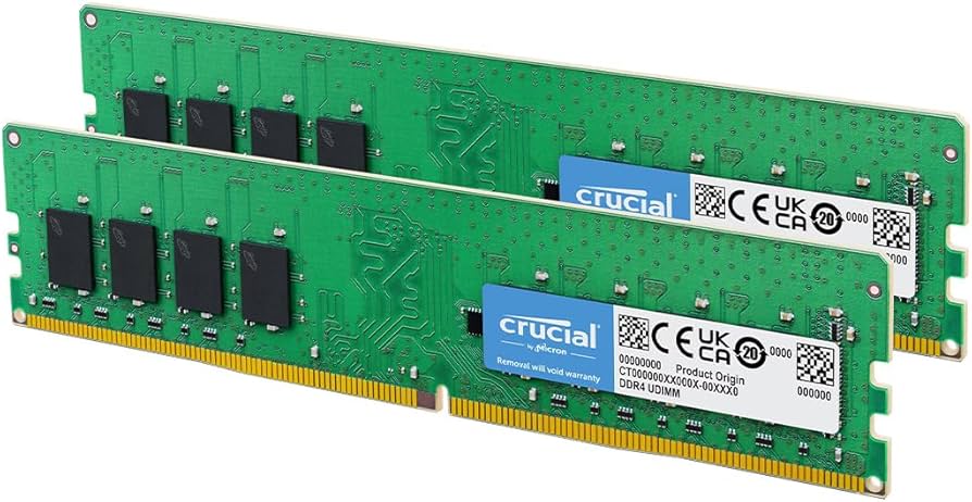 Crucial 16GB DDR4 RAM Kit (2x8GB), 2400MHz (PC4-19200) CL17 UDIMM