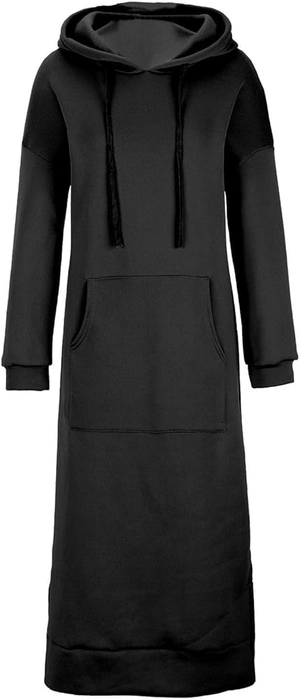 Maxi Hoodie Dress,Hoodie Dress for Women,Long Sweatshirt