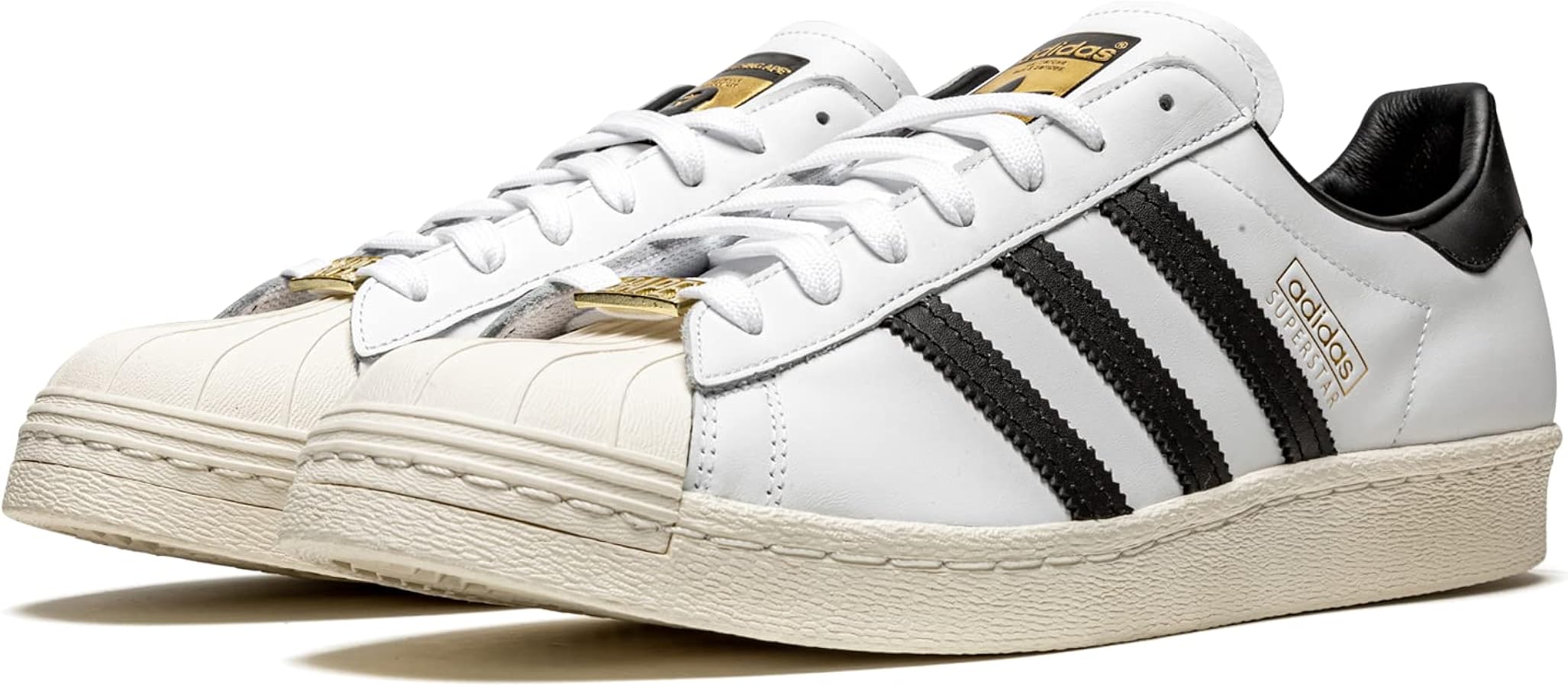 Amazon.com | adidas Mens Superstar 80s GZ8980 BAPE - White/Black