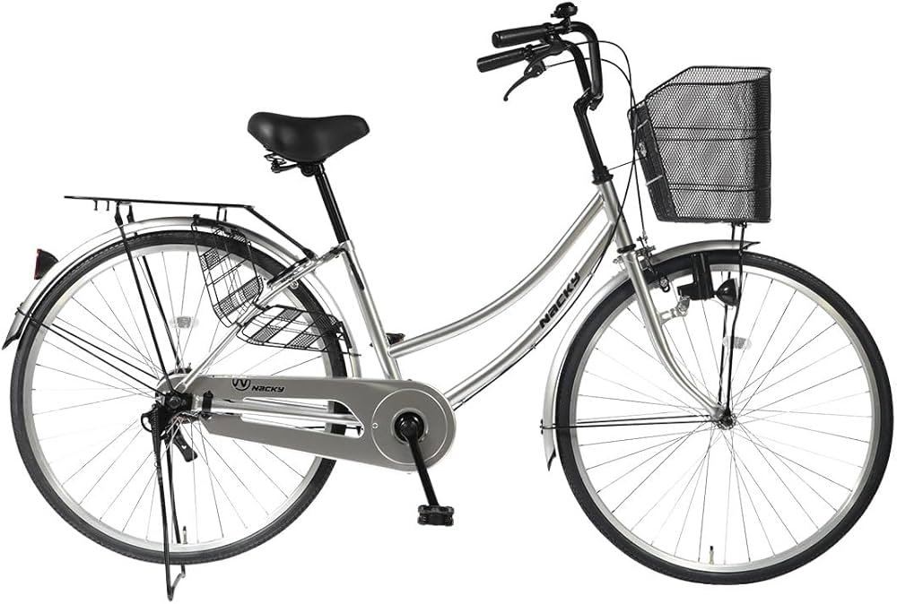 Amazon | 防災サイクル 26型 シティサイクル シルバー ノンパンク