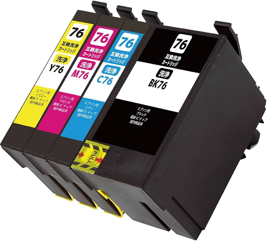 Amazon.co.jp: EPSON エプソン IC4CL76 (BK/C/M/Y)【強力洗浄