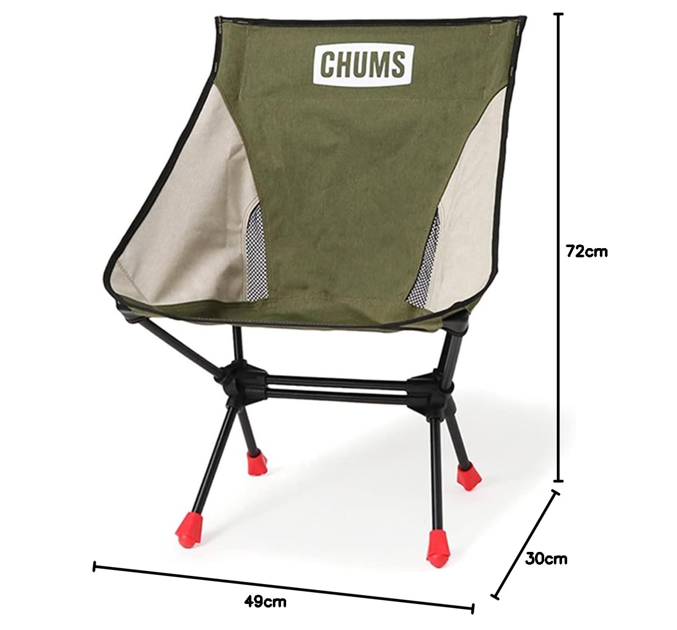 Amazon.co.jp: チャムス (CHUMS) コンパクトチェアブービーフットロー