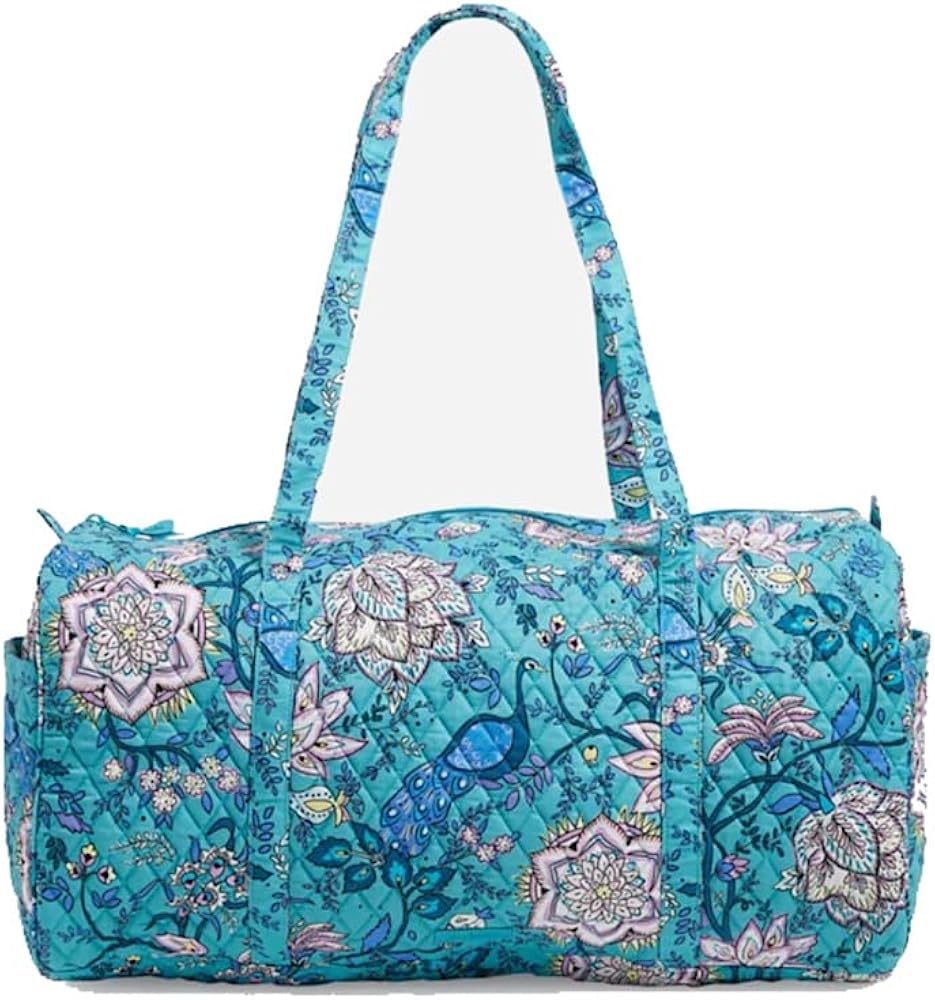 Amazon | Vera Bradley Large Traveler Duffel Peacock Garden | Vera