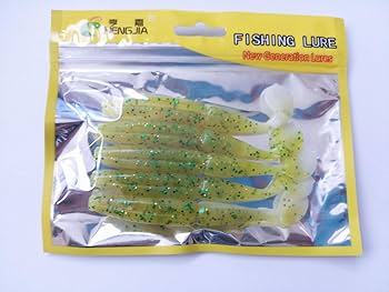 Amazon.co.jp: シャッドテール ワーム ソフトルアー 10.5cm 10g 25本