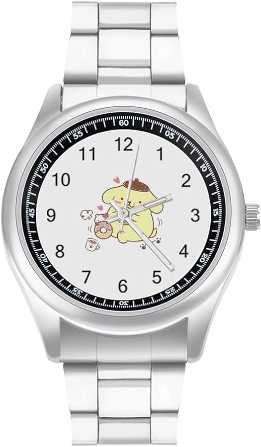 Amazon.co.jp: ポムポムプリン 腕時計 うで時計 スチールストラップ