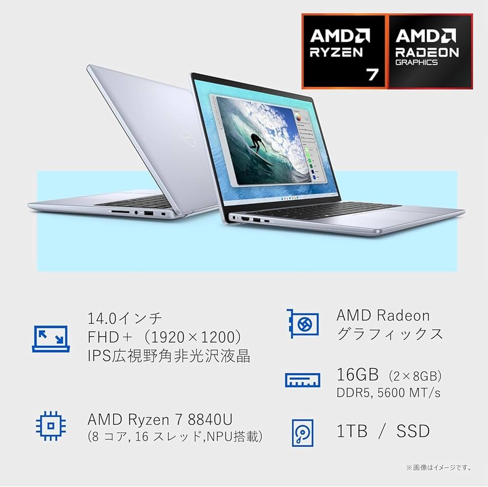 Amazon.co.jp: Dell ノートパソコン Inspiron 14 5445 14インチFHD+