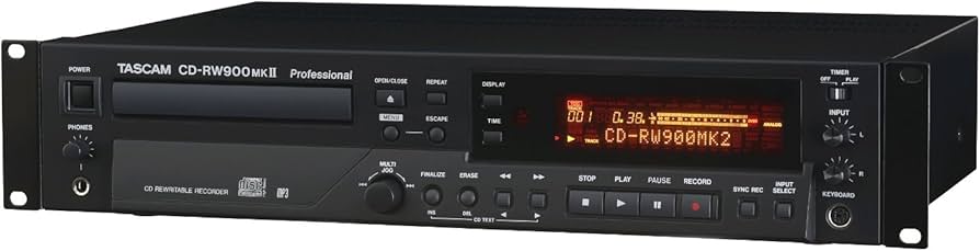 Amazon.co.jp: TASCAM CDレコーダー/プレーヤー 業務用 CD-RW900MK2
