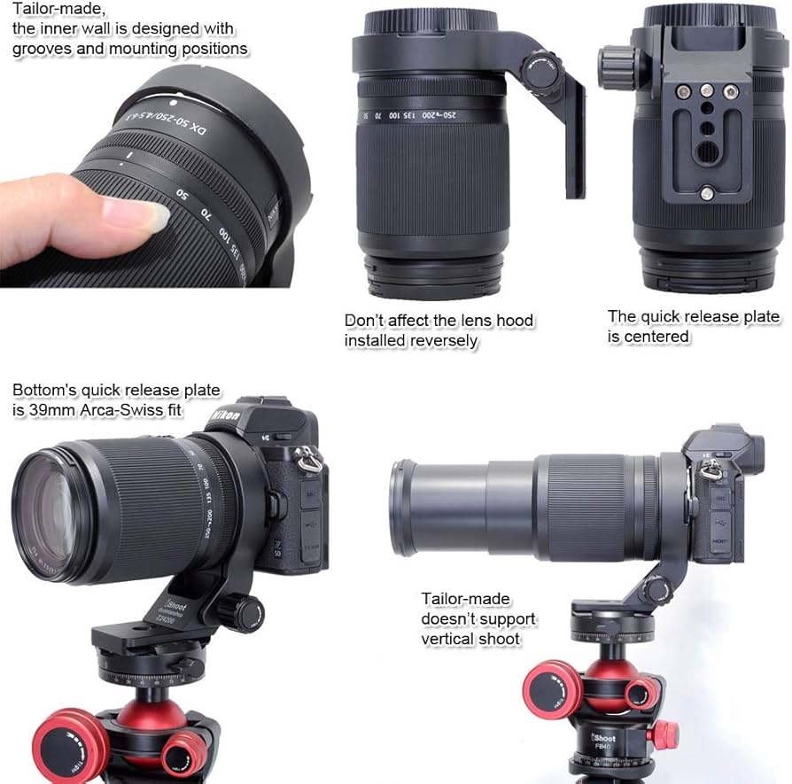 Amazon | iShootカメラリング式三脚座、 三脚マウントリング、レンズ