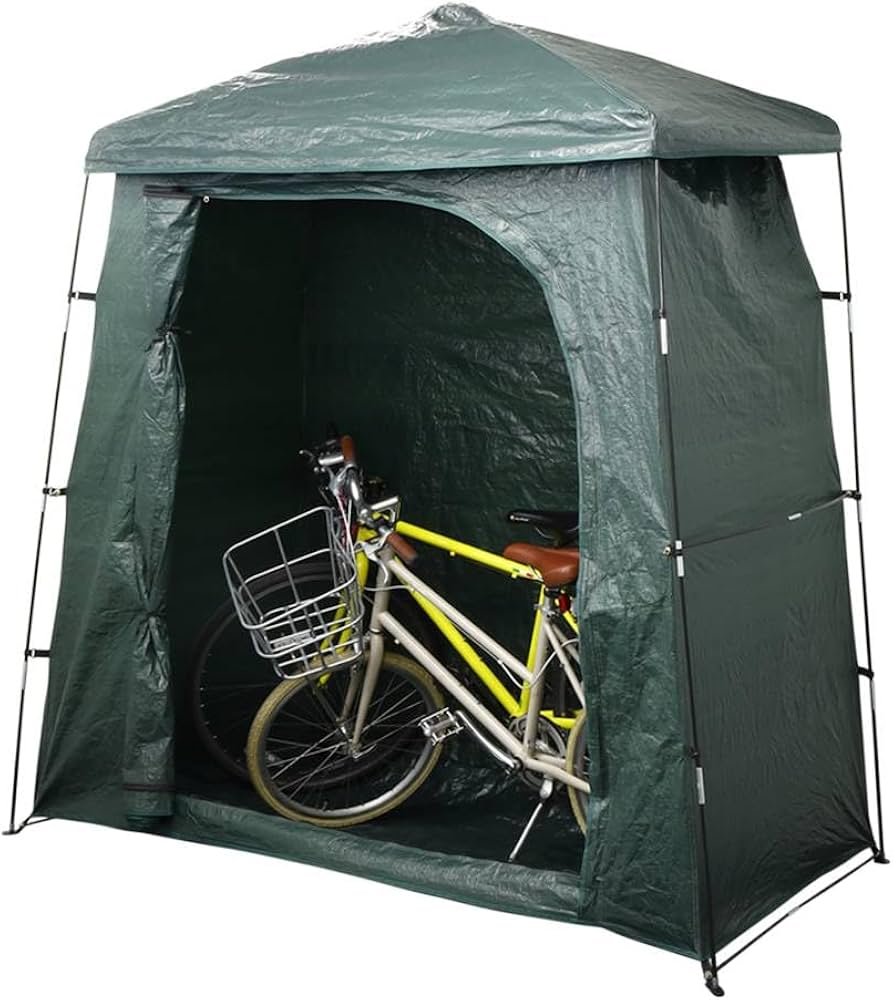 Amazon | Bonarca サイクルハウス 自転車置き場 簡易 1台 2台【 奥行き