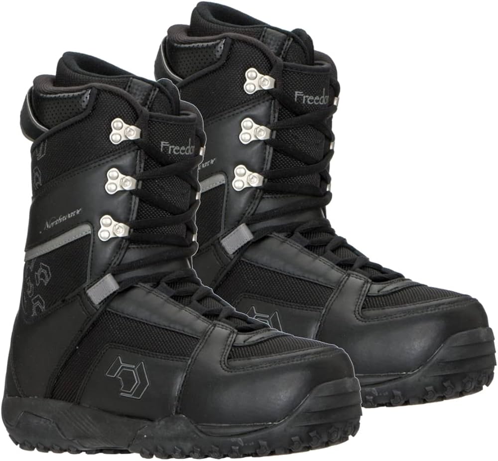 Amazon.com : Northwave Freedom Snowboard Boots Black Silver Men's