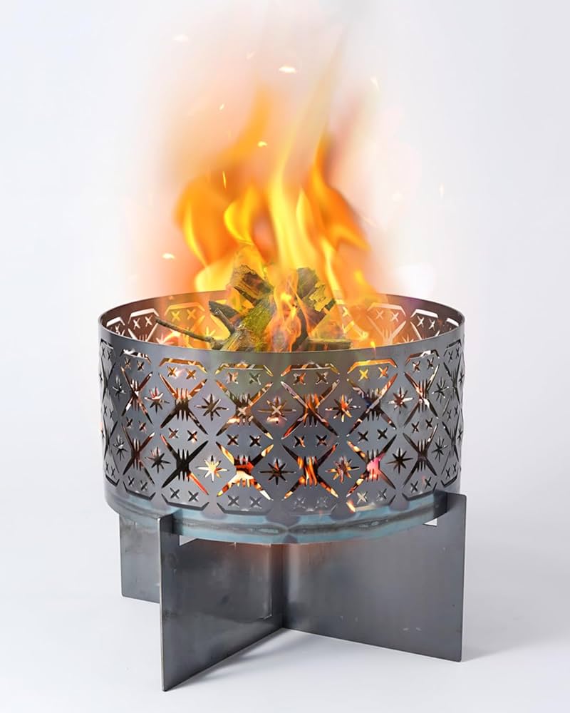 Amazon.co.jp: concos 焚き火台 GLASS φ35cm 日本製 黒皮鉄 おしゃれ