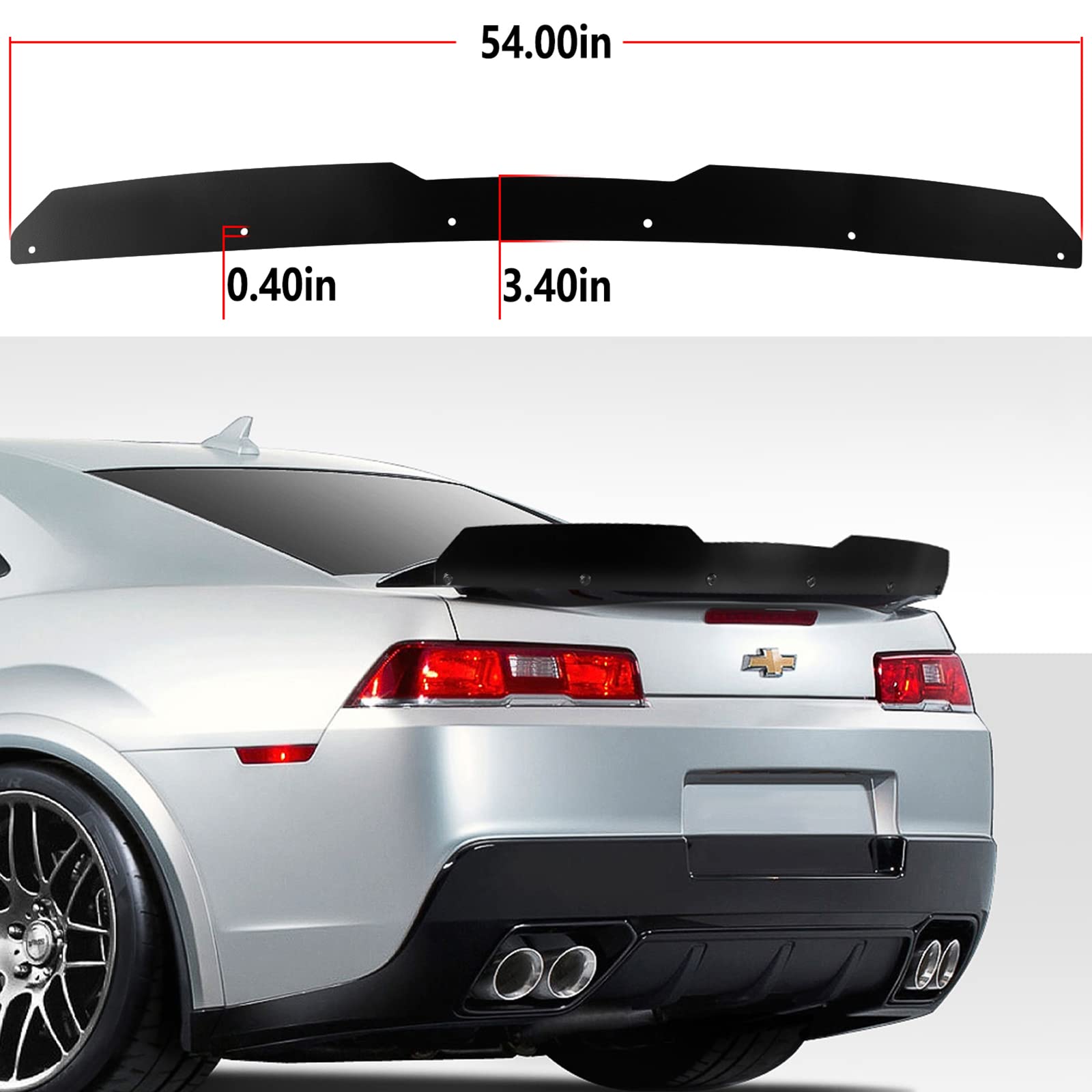 Amazon | リアウィッカービルスポイラー 2014-2015 シボレー第5世代
