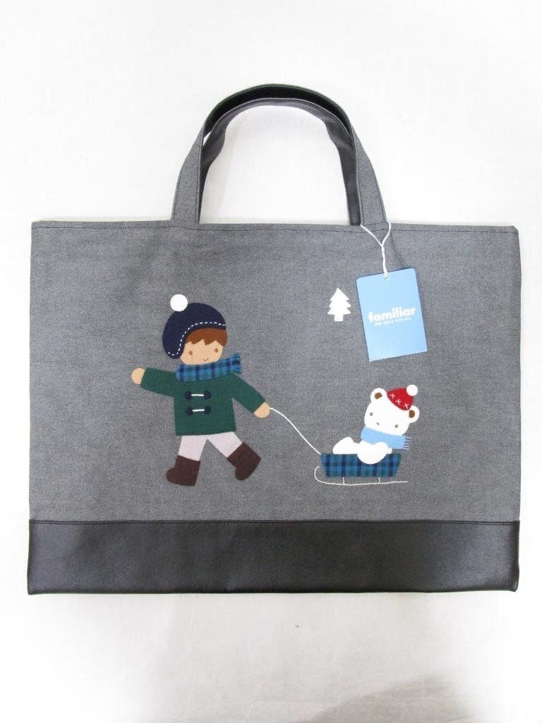 Amazon.co.jp: 込タグ付きfamiliar ファミリア デニムバッグ ブラック