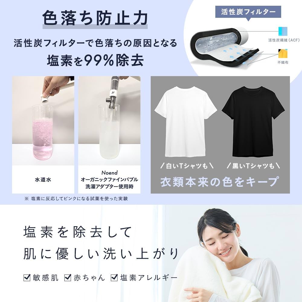 Amazon | Noend オーガニックファインバブル洗濯機アダプター 交換用