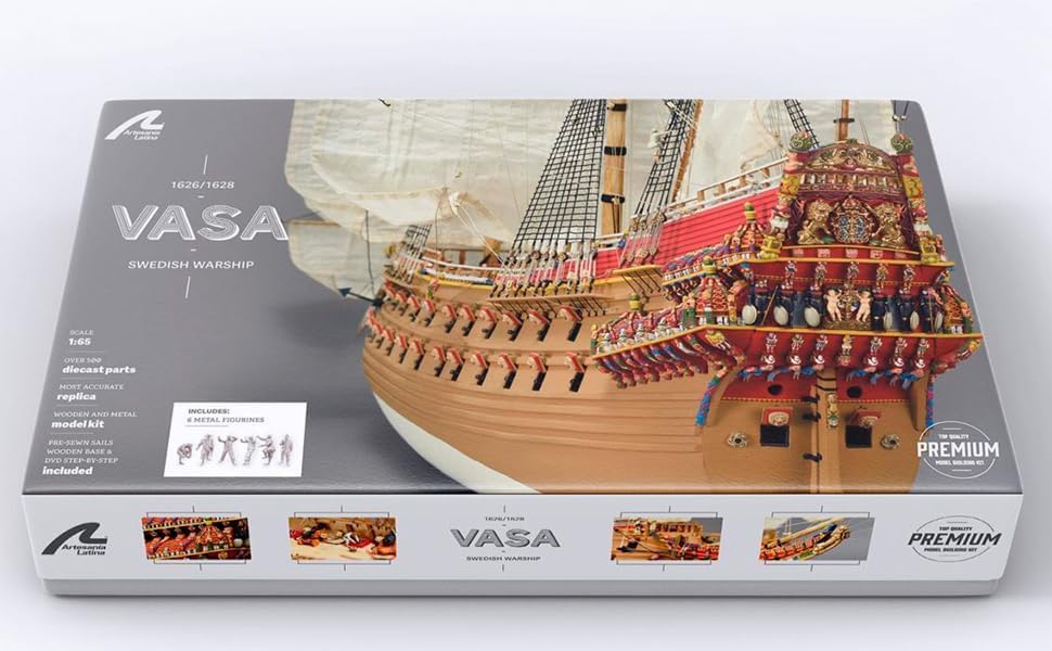 Amazon | Artesanía Latina - 木製模型船キット - スウェーデン軍艦