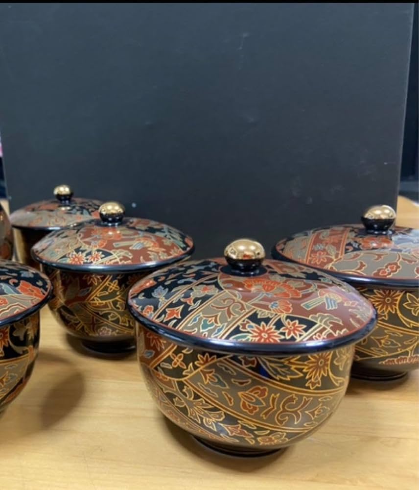 Amazon.co.jp: 青藍窯 セラミック藍 正倉院 瑞鳥 汲出茶器 6点セット