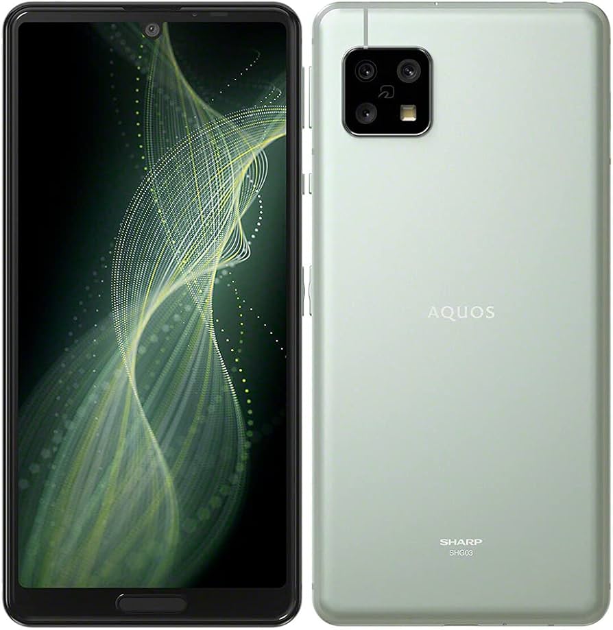 Amazon | SIMフリーau AQUOS sense5G SHG03 [オリーブシルバー