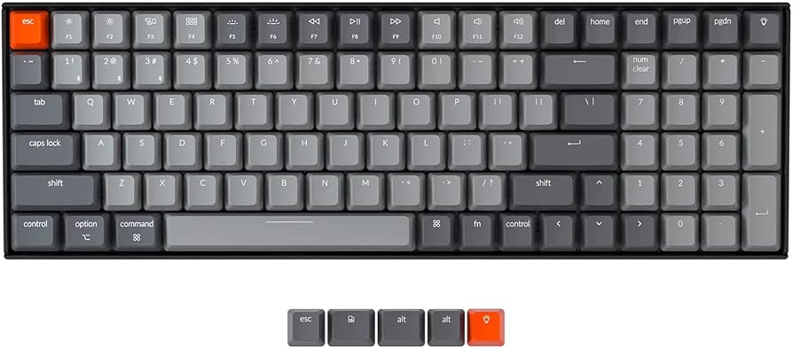 Amazon.com: Keychron K4 96% Layout Bluetooth Wireless Mechanical