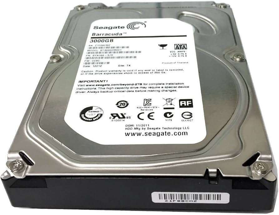 Amazon.com: (Old Model) Seagate 3TB Desktop HDD SATA 6Gb/s 64MB