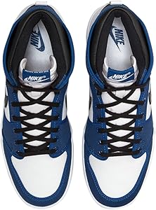 Amazon.com | Jordan Men's 1 Retro AJKO Storm Blue/Black-White