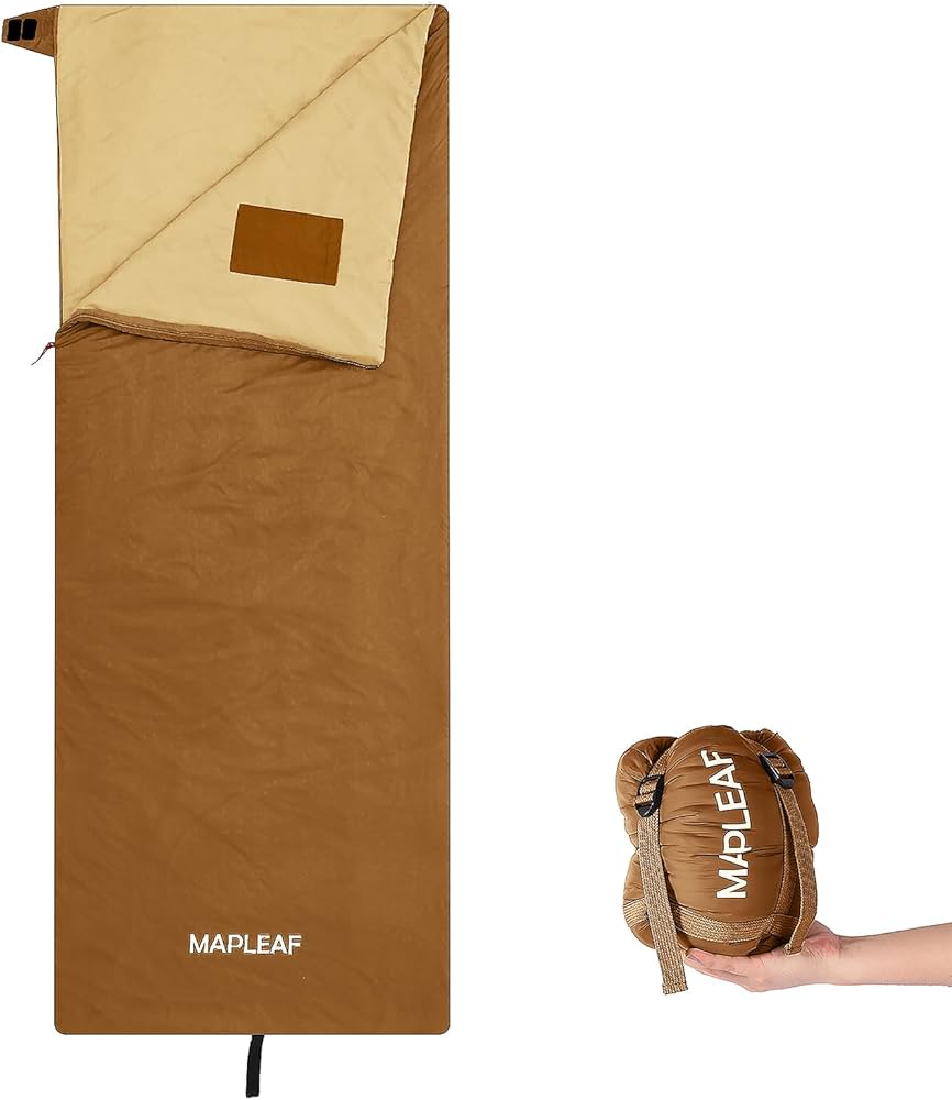Amazon.co.jp: Mapleaf 寝袋 シュラフ 封筒型 連結可能 超軽量