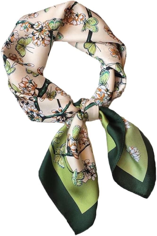 Amazon.com: MINIDORA Satin Scarves for Women 27.5 × 27.5 inches