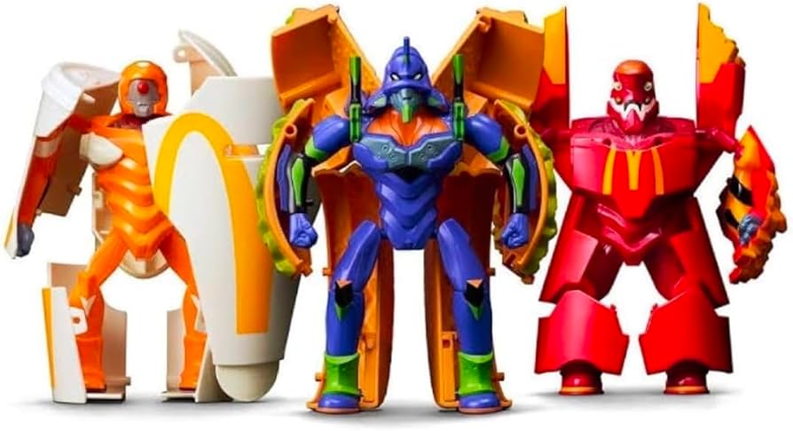 Amazon.co.jp: 【3種セット】マクドナルド ｴｳﾞｧﾝｹﾞﾘｵﾝ フィギュア 3種