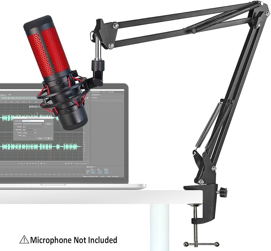 Amazon.com: Mic Arm for QuadCast S - Boom Arm for HyperX QuadCast