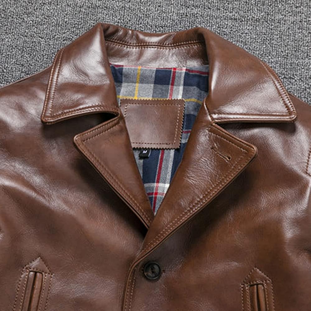 Amazon | [N++A] 馬革 ホースハイド 30's ワークコートメンズ レザー