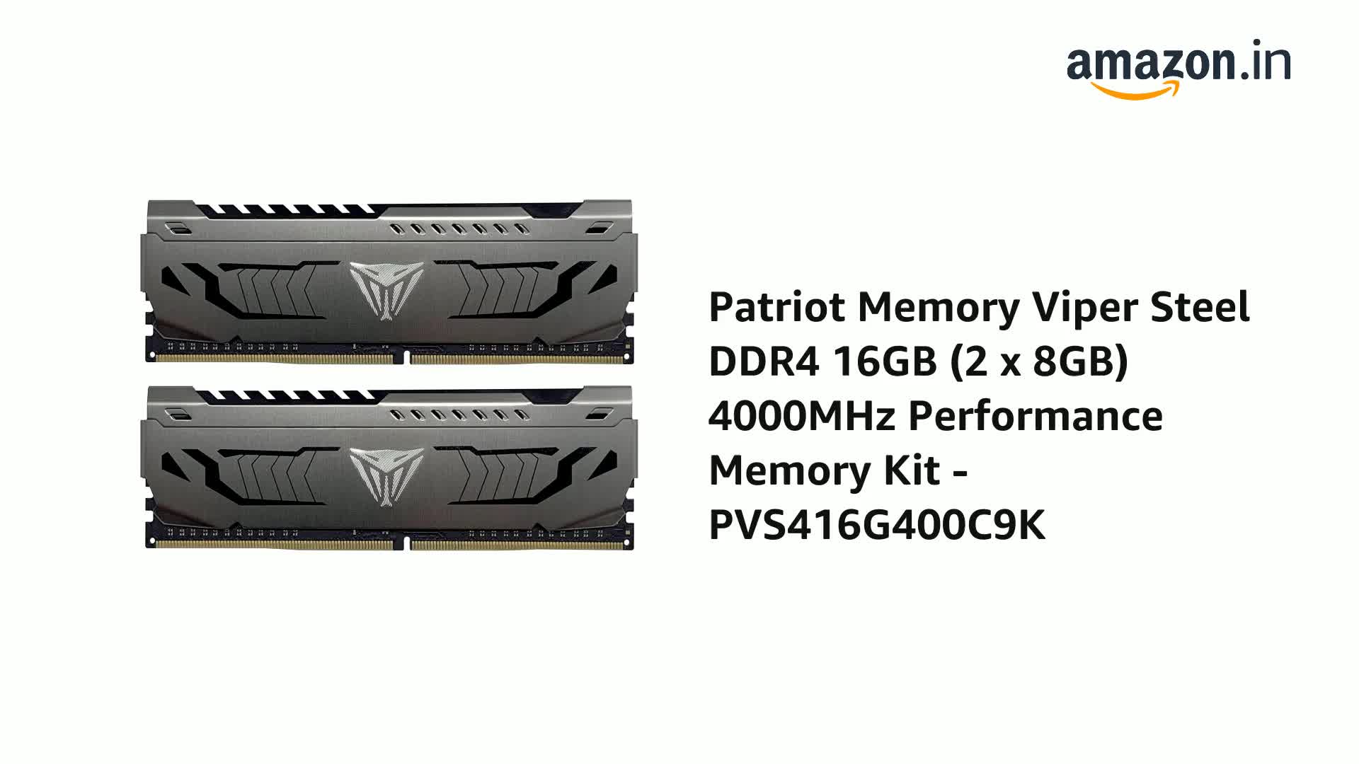 Amazon.in: Buy ‎Patriot Memory Viper Steel DDR4 16GB (2 x 8GB