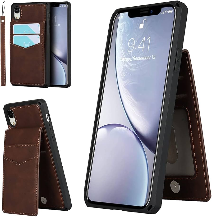 Amazon.co.jp: iPhone XR ケース 手帳型 【縦置き可】 iPhoneXRケース