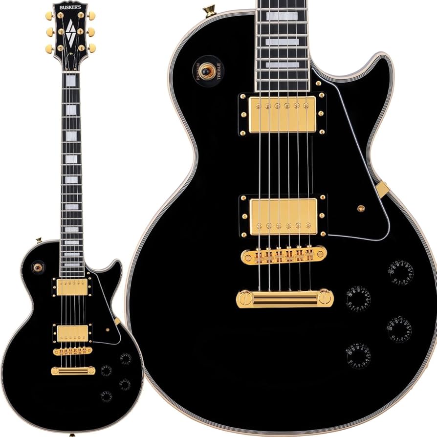 Amazon.co.jp: BUSKER'S BLC-500 BLK Les Paul Custom Stainless Fret