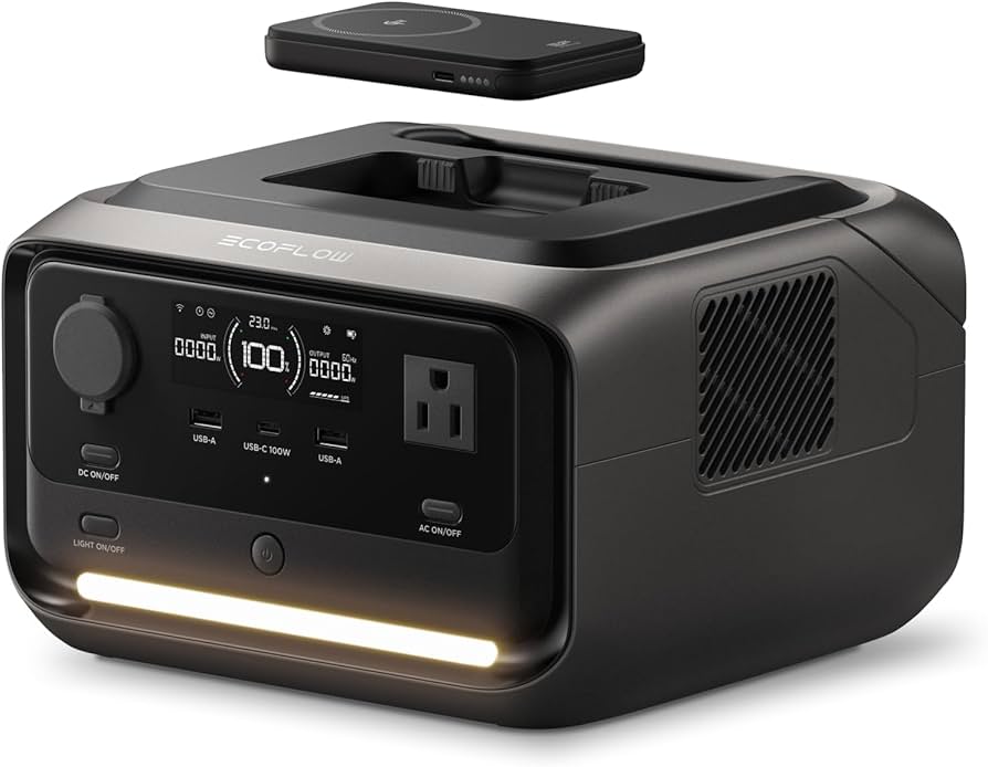 Amazon.co.jp: EcoFlow RIVER 3 Plus(Wireless) ポータブル電源 286Wh