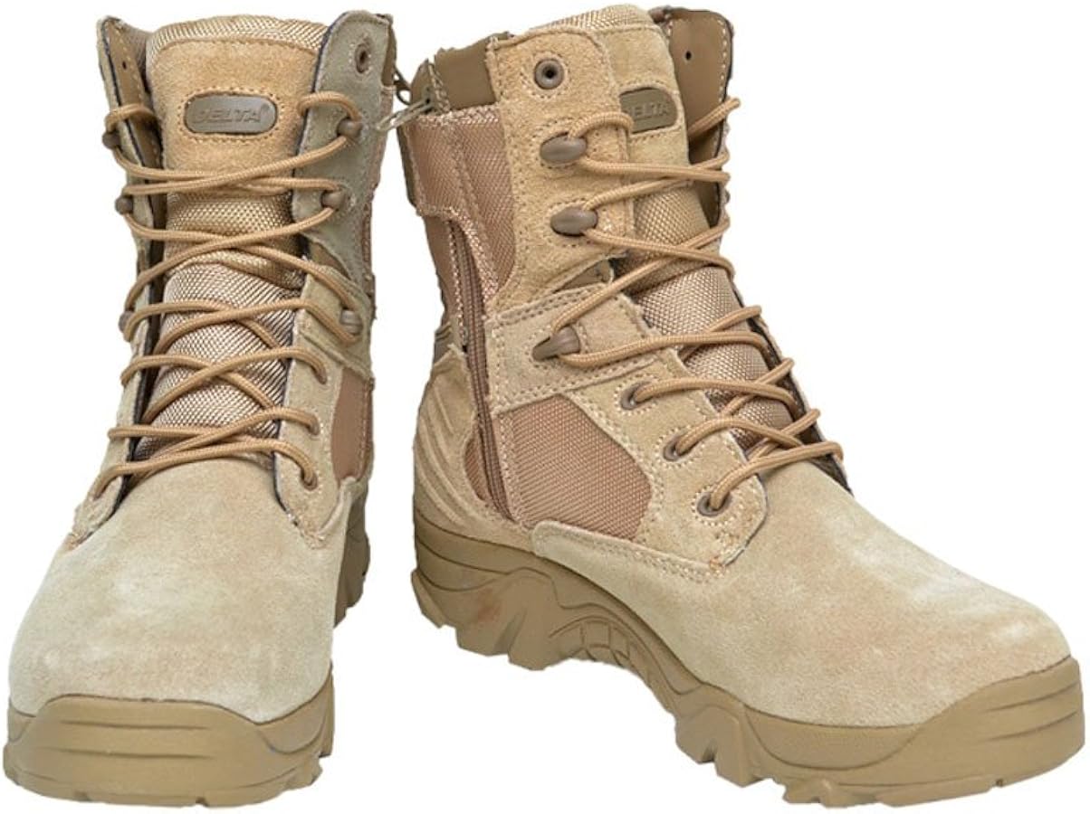 Amazon | DE 米軍 8インチ サイドジッパー ミリタリーブーツ