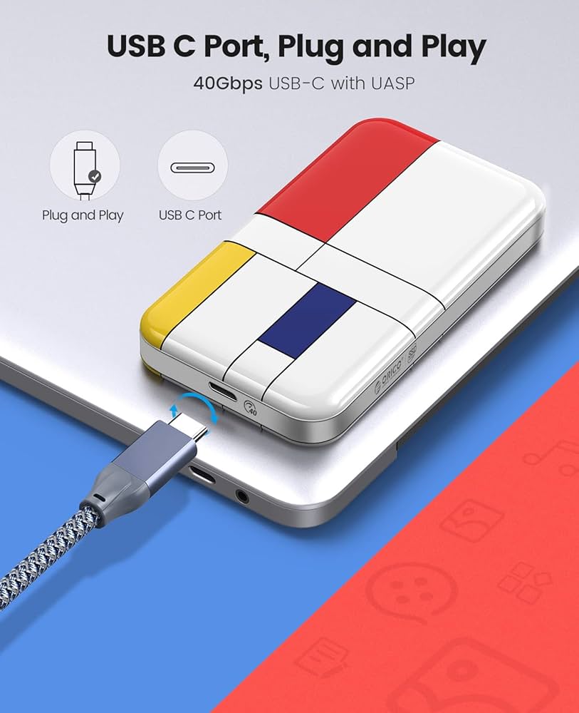 Amazon | ORICO 外付けSSD 2TB ポータブル SSD 最大 3150MB/s USB-C