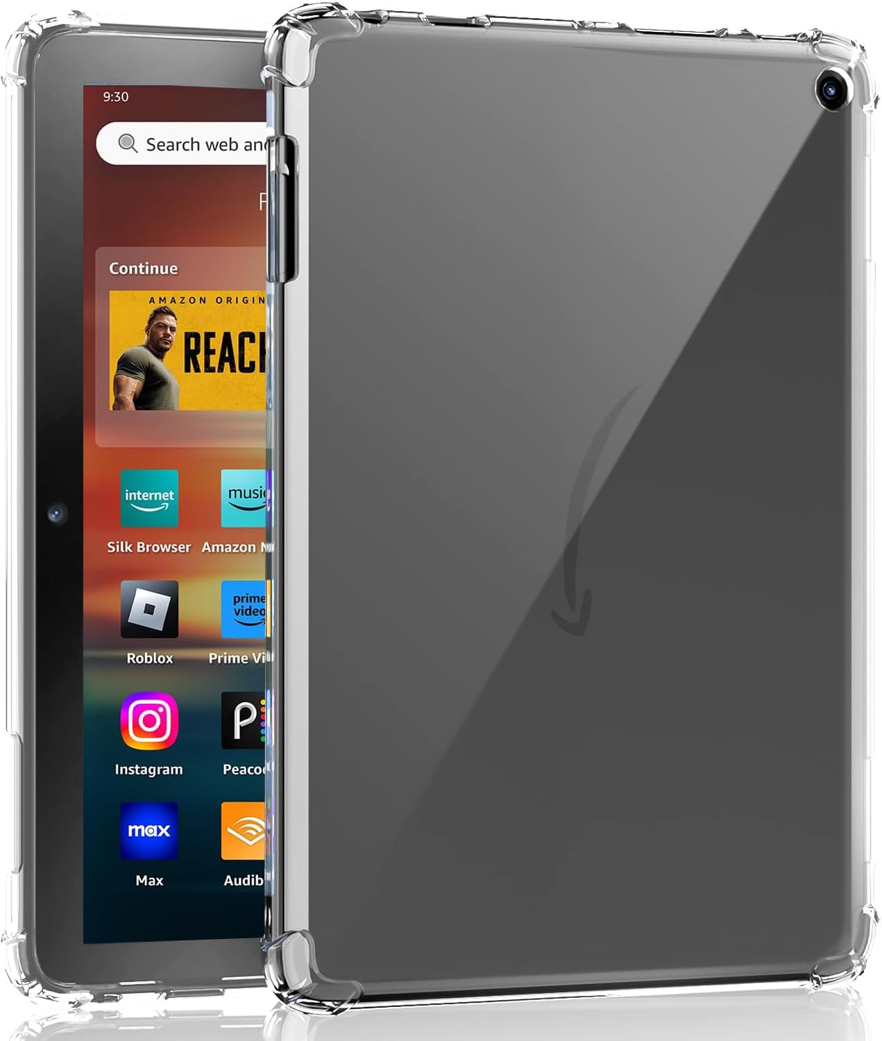 Amazon.com: JvKzaen Clear Case for Amazon Fire HD 8 & 8 Plus