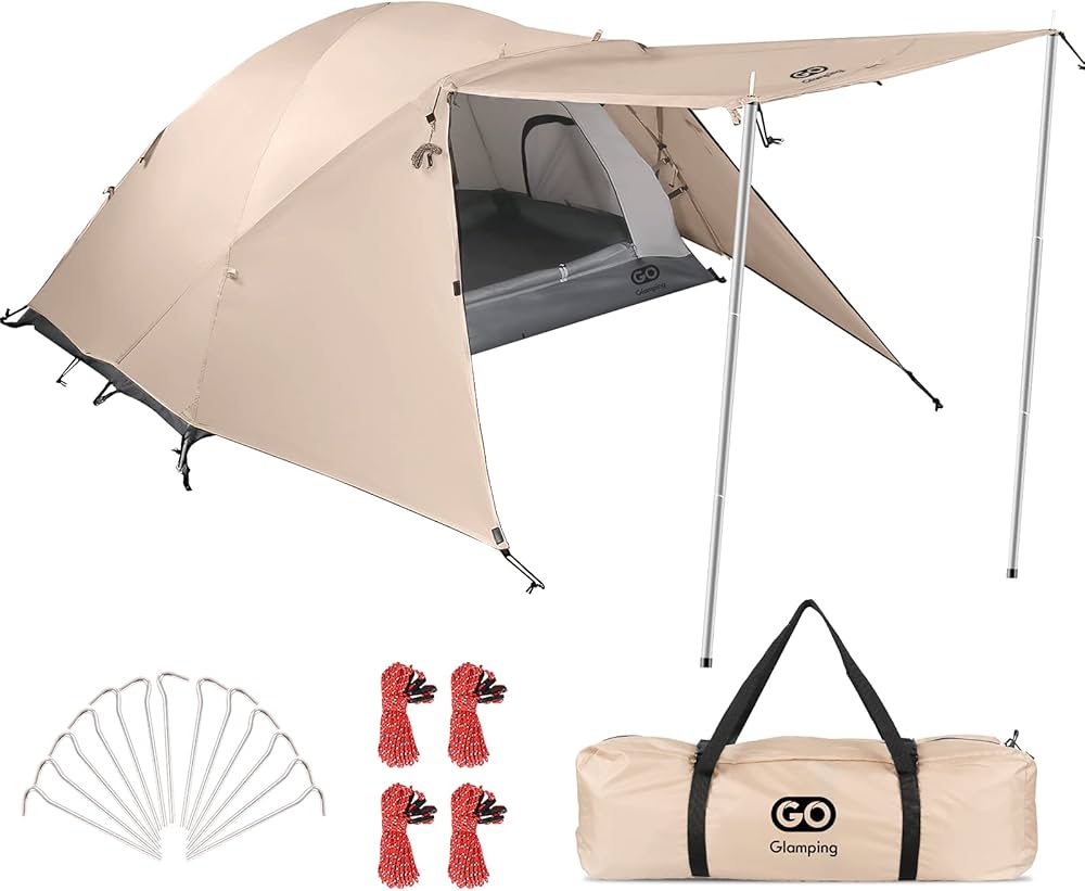 Amazon.co.jp: GOGlamping テント 1人用 2人用 ツーリングドーム 二