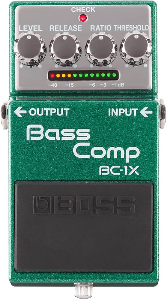 Amazon.com: BOSS BC-1X Bass Compressor Guitar Pedal (BC-1X), Green