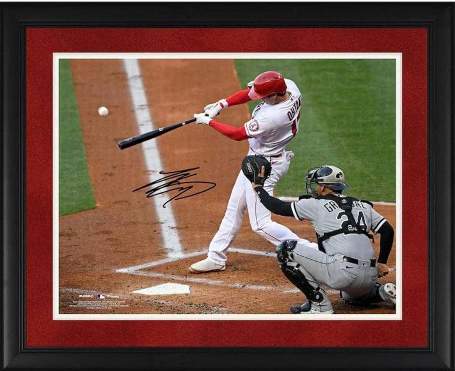 Amazon.co.jp: MLB 大谷翔平 エンゼルス 直筆サイン入フォトフレーム