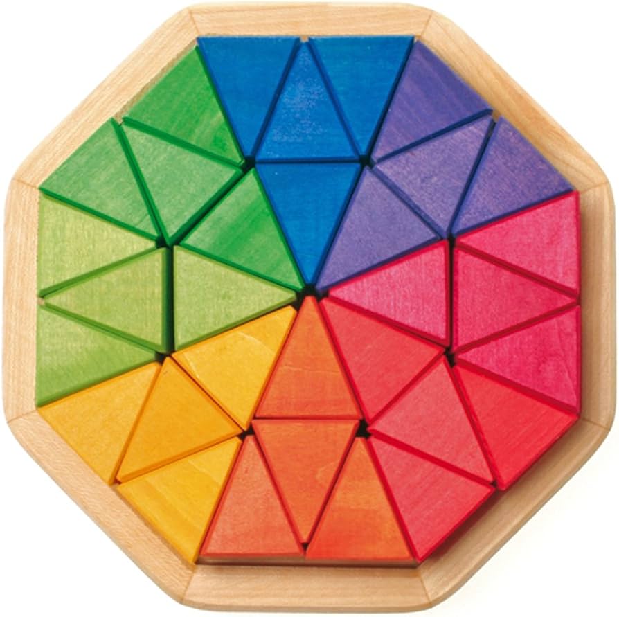 Amazon | グリムス にじのオクタゴン・小 GM43460 | 積み木 | おもちゃ