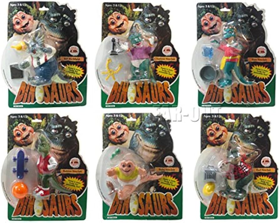 Amazon | 恐竜家族 Dinosaurs アクションフィギュア 6点コンプリート