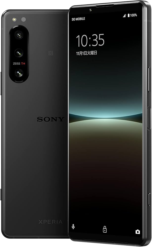 Amazon | ソニー Xperia5IV ブラック SIMフリースマホ XQ-CQ44 B