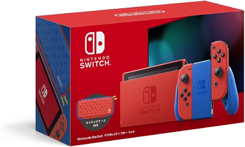 Nintendo Switch 青/赤 本体 + カセット2つ Nintendo Switch 青/赤